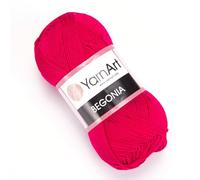 Yarn Art Begonia 6358 - Gomitolo di cotone mercerizzato per lavori a maglia, 5 matasse, 50 g, 169 m, per amigurumi, merletti, artigianato e artigianato, 5 matassine