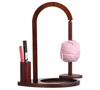 Yarn Ball Holder, Crochet Yarn Holder, Wooden Yarn Spinner, Knitting Yarn Dispenser, Yarn Stand Organizer, Innovative Magnetic Yarn Spool Holder Integrated Crochet Hook for Crocheting and Knitting