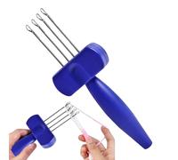 Yarn Braider Tool - Handheld String Weaving Maker, Three Four Needle Craft Device with Ergonomic Grip Design Smooth Cord Twisting Mechanism, Ideal for Bracelet Lanyard Edging Binding Sewing Projects