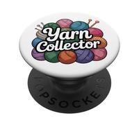 Yarn Collector Crochet Knitting PopSockets PopGrip Adesivo