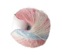 Yarn Crocheting, Wool Acrylic Blend Gradient Thread, Smooth Textured Fiber, Soft Long Pile Crochet Yarn for Easy Stitching, Beginners and Hobbyists, Scarf Making Quilting Embroidery Fabric Projects