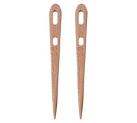 Yarn Darning Needles - 2PCS Large Eye Sewing Needles | Wooden Two-Eyed Tapestry Tool for Crochet Weaving Knitting Stitching, Easy Thread Sewing Accessory, Durable Craft Needle Set for Embroidery Yarn