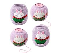 Yarn Holder for Crocheting 4 Piece Crocheting Stretch Center Pull Storage | Yarn Holder Crochet for Travel Project Storage Organization Crafting Management