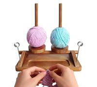 Yarn Holder for Crocheting, Double Spindle Rotating Organizer, Ball Storage Aid with Strong Support, Craft Utility with Smooth Texture, Sl ccessory with Modern Style, Knitting Solution for Women