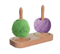 Yarn Holder | Weaving Spinner Tool, 11x11x19cm Portable Wooden Yarn Holder Convenient To Use for Winding Home Studio Workplace Weaving Hobby Handcrafting Crocheting Embroidery