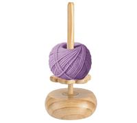 Yarn Holder Wooden - ortable Wooden Yarn Spinner | Magnetic Yarns Holder Spinner Knitting Organizer | Multi-functional Hook Stand Crocheting Accessories for Home Travel Handcraft Activities Art Class