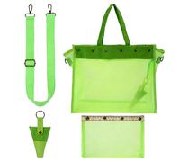 Yarn Organizer Bag - Clear Borehole Design Yarn Pouch,Knitting Tote Bag | Versatile Crafting Companion for Streamlined Yarns Accessibility Home Indoor Outdoor Traveling School Girlfriend Wife, verde