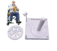 Yarn Spindle Holder Device Craft Organizer Knitting Tool Rack Stand Portable Spinner Base Storage Gear Accessories Kit Efficient Tension Control Smooth Rotation Compact Lightweight Durable Build With