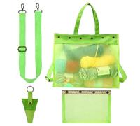 Yarn Storage Bag | Large Capacity Organized Transparent Clear Yarn Mesh Pouch | Optimized Craftsmanship Knitting Crochet Bag - For Home Indoor Outdoor Traveling School Girlfriend Wife Friend Sister