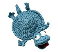 Yarn Uncinetto Lizard Coaster - Realistic Animal Mug Cup Mat Handmade Decoration | Fun Crochet Drink Coaster for Home Kitchen Bedroom Picnic Party Gift Use for Women Friends Use