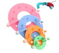Yarn Winder - Pomm Pomm Maker | Crochet Tool | 4pcs Knitting Crochet Craft Tool Kit, Knitting Tool, Swift Yarn Fiber String Ball Wool Winder, Maker Tool Set For Fluff Ball Making