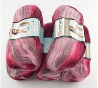 YarnArt Angora Active 5 x 100 g lana multicolore con gradiente 500 g con 25% mohair lana turca (841)