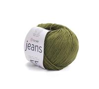 YarnArt - Filato sportivo per jeans, 55% cotone, 45% acrilico, 1 matassa/gomitolo, 50 gr 174 yds, filato di cotone per maglieria, filato morbido amigurumi, gomitoli uncinetto (82)
