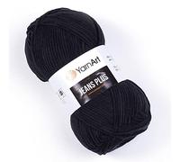 YarnArt Jeans Plus filato misto cotone - filato morbido per lavorare a maglia e uncinetto, 55% cotone, 45% acrilico, 100 g, 160 m, peso del filato: 4, (1 matassa) (53)