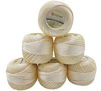 YarnArt Tulip 6 x 50 g Pacchetto Filato Seta Filato Filato Seta Filato Filato Lucido Filato (Crema 402)