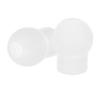 YARNOW 1 Paio di Auricolari in Silicone Bianco per Stetoscopio, Morbidi e Leggeri, Facili da Installare, Accessori per Medici