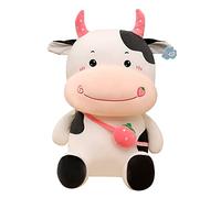 YARNOW 1 Pezzo Giocattoli di mucca alla fragola ornamento dell'anno del bue ornamento per bambole di capodanno animali giocattolo di mucca peluche di mucca rosso