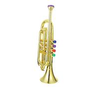 YARNOW 1 Pezzo Piccoli Giocattoli a Toni Casse Audio Trumpet Toy Infantile Di Tromba Trombe Per Finta Tromba Trombe Giocattolo Plastica Abs Golden
