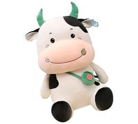 YARNOW 1 Pz Peluche A Forma Di Mucca Mascotte Dell'Anno Del Bue Bambola Di Mucca Per Peluche A Forma Di Mucca Ornamento Per La Casa Cuscino A Forma Di Mucca Tessuto