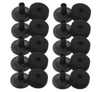 YARNOW 1 Set batteria accessori per la sostituzione dei piatti manicotti del supporto dei piatti manicotti dei piatti feltro Black