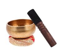 YARNOW 1 Set ciotola per la meditazione yoga campane di meditazione cantando gong campana tibetana preghiera suono Mini ciotola meditativa cantare ciotola Attrezzatura da yoga Di legno