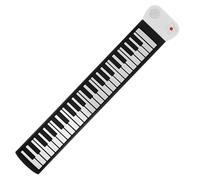 YARNOW 1 Set di tastiera arrotolabile a mano con 49 tasti: pianoforte elettronico arrotolabile leggero e pieghevole per principianti e musicisti - Facile da trasportare per esercitarsi e per le feste
