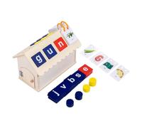 YARNOW 1 Set Educativo per Apprendimento Alfabeto Ortografia per Casa per Sviluppare Competenze Linguistiche e Coordinazione Mano Occhio
