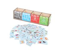 YARNOW 1 Set Educativo per Classificazione Dei Rifiuti Interattivo Genitorper Insegnare Riciclaggio Competenze Conto Didattico