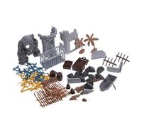 YARNOW 1 Set Figurine Pirata Miniature Kit Giocattoli per Accessori per Creazioni da Spiaggia Attività Educative per Ragazzi Ragazze