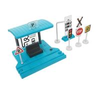 YARNOW 1 Set giocattoli dei binari del treno accessori per binari del treno di binario ferroviario della piattaforma della stazione rotaie giocattolo del treno AbS Verde
