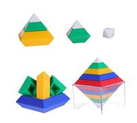 YARNOW 1 Set Giocattoli Educativi Creativi per Impilabili Colorati per Sviluppo Cognitivo e Motricità Fine per Attività Ludiche e Apprendimento Precoce