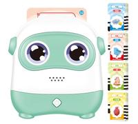 YARNOW 1 Set Giocattoli Educativi per Macchina Audio per Apprendimento Inglese con Carte Didattico per La Prima e Scuola Verde