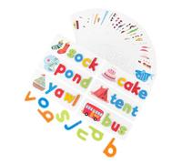 YARNOW 1 Set Giochi Ortografia Legno per Strumento Educativo per Apprendimento Pre Scolare con Alfabeto e Carte Immagine per Insegnare Inglese