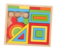 YARNOW 1 Set Mattoncini Geometrici Colorati Educativo per Sviluppo e Riconoscimento Visivo Sicuro e Attraente