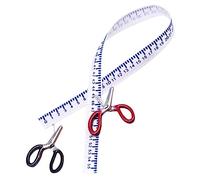 YARNOW 1 Set Mini forbici che misurano il sovrano Miniature arredamento Bambola bel modellino in miniatura forniture per decorazioni per case delle bambole poliestere