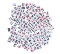 YARNOW 1 Set Mini Mahjong Portatile Kit da Viaggio Miniatura Piastrelle Cinesi Facile da Trasportare e Manutenere per Feste e Sociali