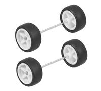 YARNOW 1 Set Mozzo della Ruota del di Auto Chiave Sostituibile Ruote sostitutive per modellini di Auto Ruote per automodelli Giocattolo con la Ruota Gomma da Cancellare Bianca