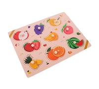 YARNOW 1 Set Puzzle Educativo Montessori con Frutta e Animali per Sviluppare Abilità Logiche e Coordinazione Adatto Anni