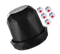 YARNOW 1 Set Set Di Dadi Silenziosi Gioco Di Festa Accessori Per Giochi Da Tavolo Gioco Da Tavolo Black Abs
