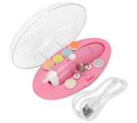 YARNOW 1 Set Unghie Elettrico per Kit Manicure Rosa per Strumenti Unghie Batteria Facile e Usare per Genitori