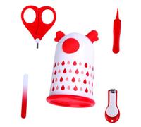 YARNOW 1 Set Unghie per Kit Limette e Pinzette per Unghie Design Ergonomico Custodia e Accessori Pratici Del Tuo