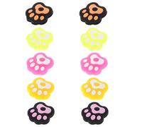 YARNOW 10 Ammortizzatori Racket Silicone Forma Gatto Assorbitori per Racchette Tennis Colori Vivaci Facili Installare Riduzione Affaticamento Braccio