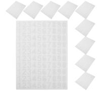 YARNOW 10 Fogli Etichette Numeriche Adesive Impermeabili Bianche per Porta e Bidone, Numeri Riflettenti ad Alta Visibilità in Carta, per Uso Esterno e Organizzazione