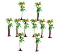 YARNOW 10 Palm Tree Decor Realistic Tall Fake Coconut Trees For DIY Micro Landscape Home Office And Shop Crafting Compact And Greenery