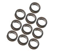 YARNOW 10 Pezzi Anelli Protettivi per Dita in Silicone Nero per Forbici da Toelettatura Cani e Taglio Chioma, Facile da Installare, Protezione Professionale per Parrucchieri e Uso