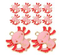 YARNOW 10 Pezzi Ciondolo Cartone Animato Axolotl in Lega, Charm Animale per Bracciali e Borse, Decorazione DIY e Appassionati Anime
