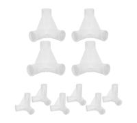 YARNOW 10 Pezzi Connettore a Tre in Plastica Bianca 90 Gradi per Strutture Fai da Te, Durevole e Finitura Liscia, per Miglioramenti Domestici e Mobili