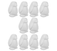 YARNOW 10 Pezzi Embrioni di Schiuma a Forma di Pinguino per Artigianato Fai da Te, Materiale Bianco, creatività DIY per Feste di Compleanno e Laboratori per Adolescenti