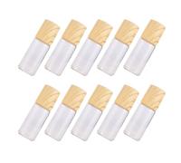 YARNOW 10 Pezzi Flaconi Roll On Ricaricabili da 3ml in Vetro e Abs, Pratici e Portatili per Oli Essenziali, Protezione Dai Raggi Solari per Viaggi