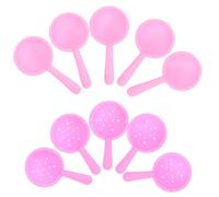 YARNOW 10 Pezzi giocattoli per il bagnetto giocattoli da bagno per bambina Mini secchi setaccio di sabbia accessori per falda acquifera Mini sandbox Pale di sabbia pp rosa